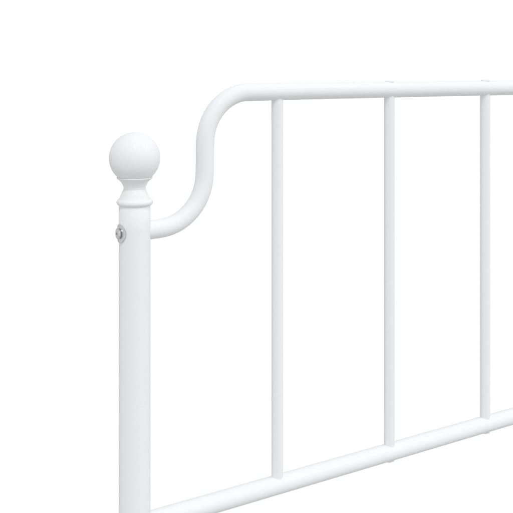 Metal Headboard White 107 cm