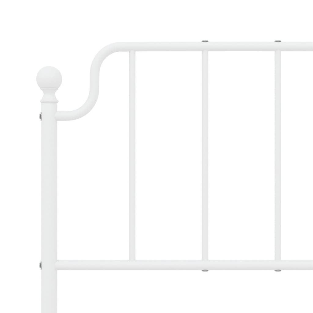 Metal Headboard White 152 cm