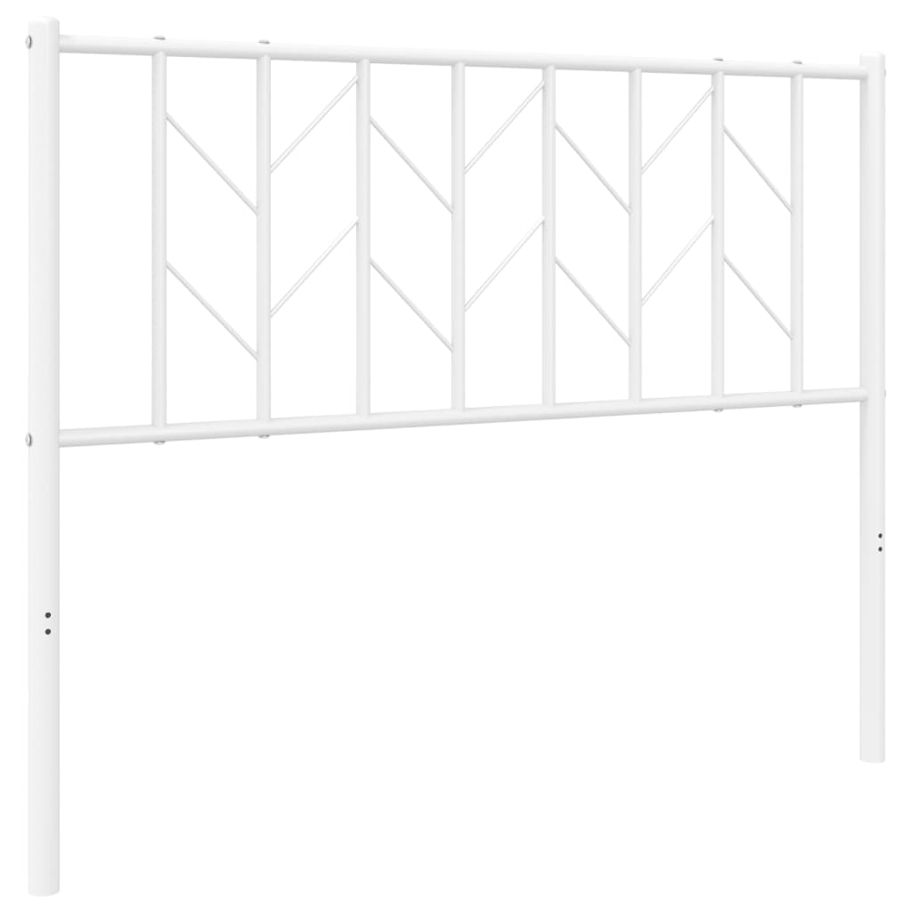 Metal Headboard White 107 cm