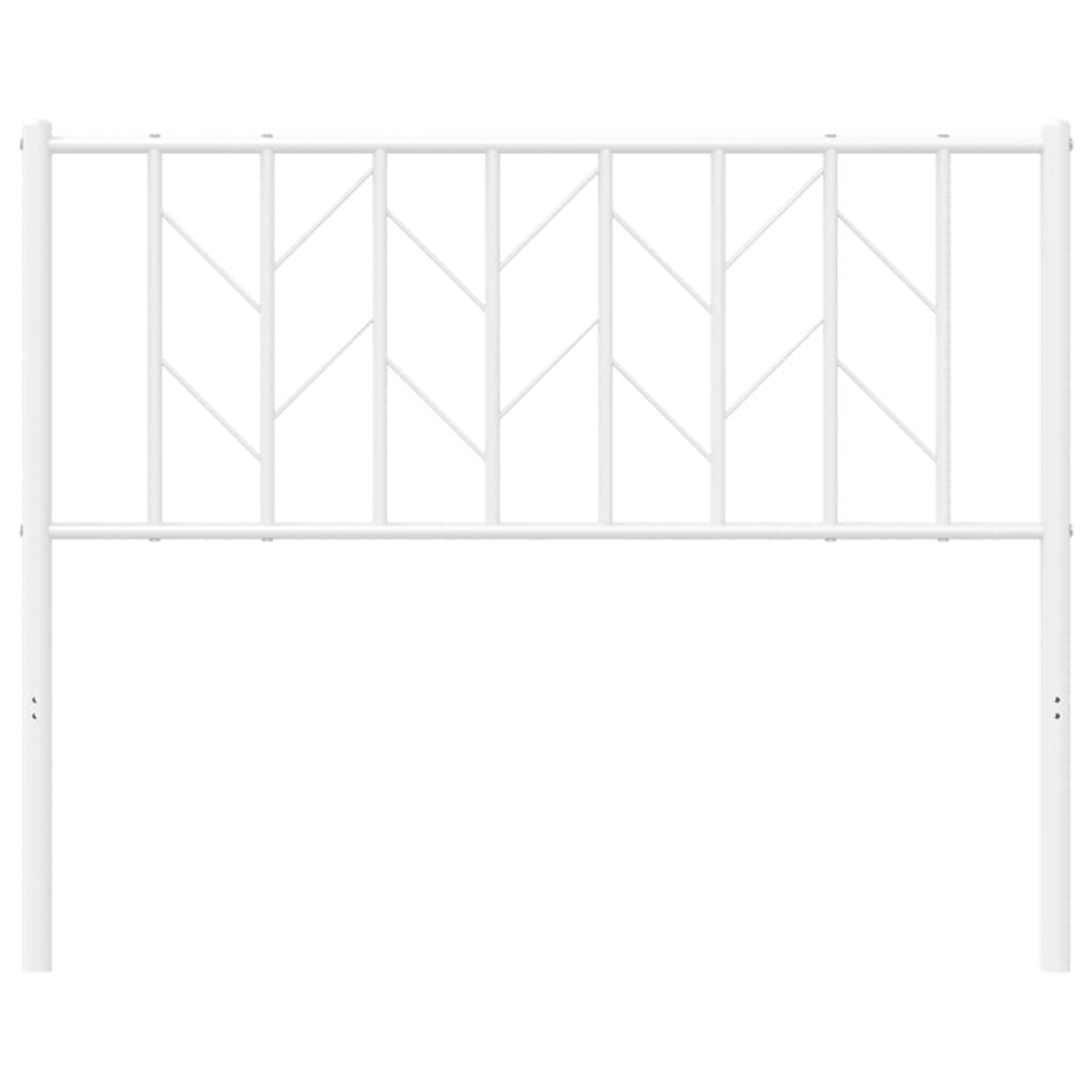 Metal Headboard White 107 cm