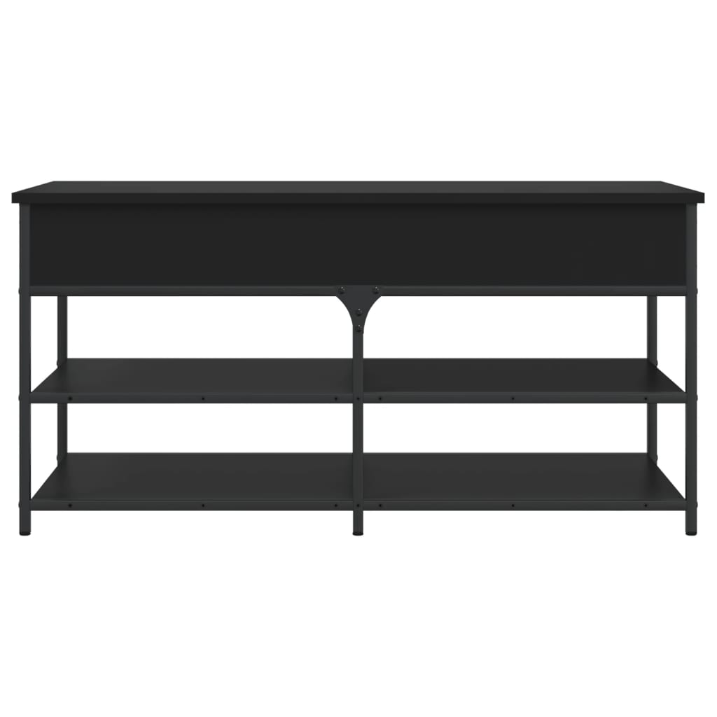 Shoe Bench Black 100x42.5x50 cm Engineered Wood